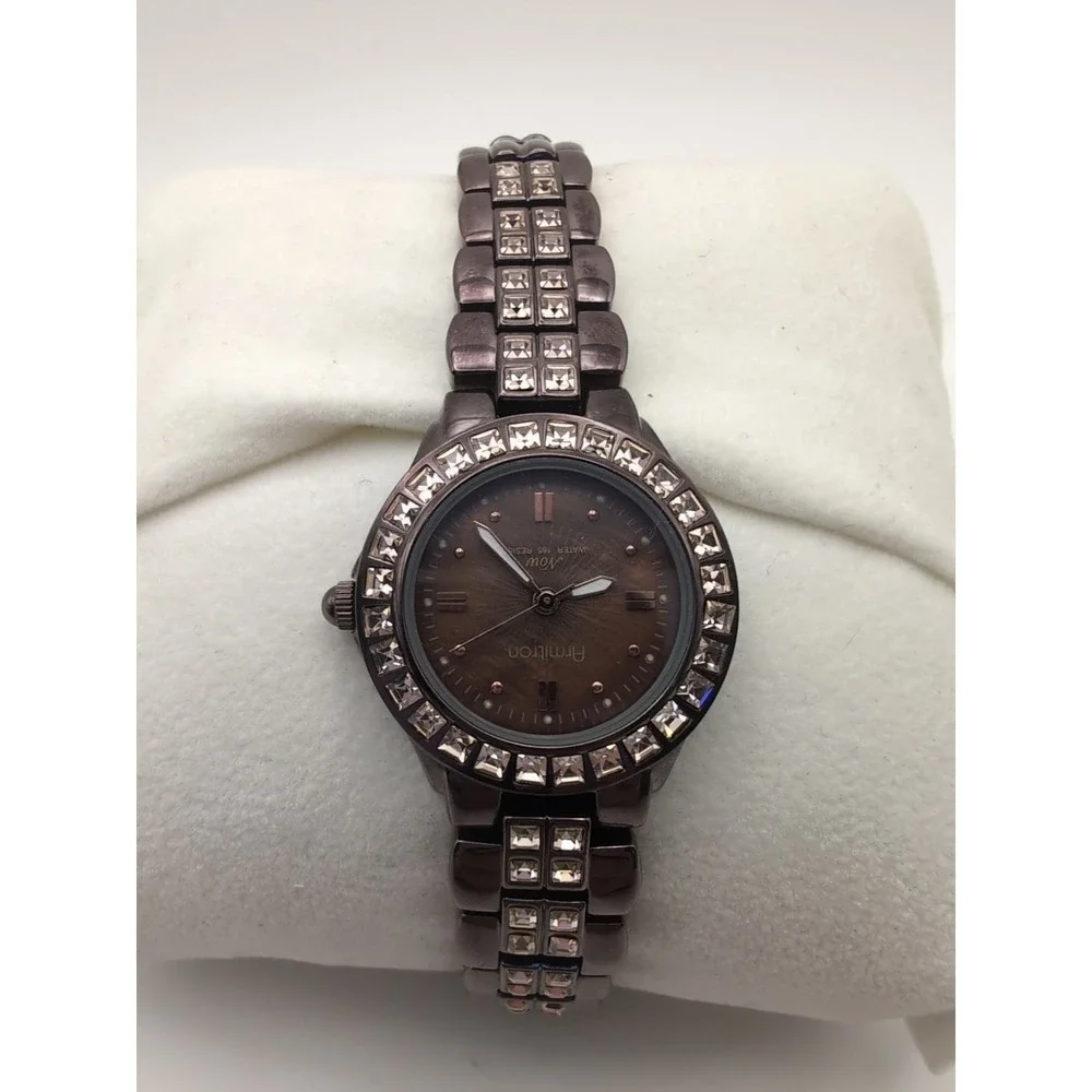 Armitron Now Womens Watch 75/3814IB Swarovski Crystal Accent‎ Brown Bronze